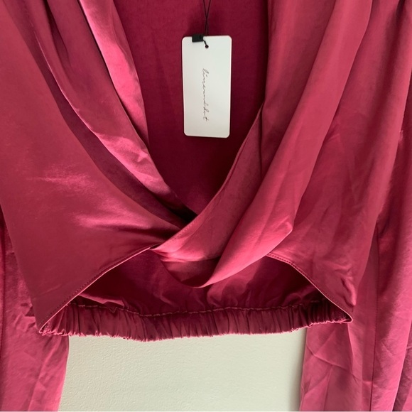 NWT Line and Dot Simone Long Sleeve Top in Cranberry M - Picture 5 of 12